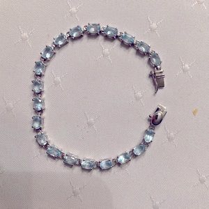 Sterling silver topaz bracelet